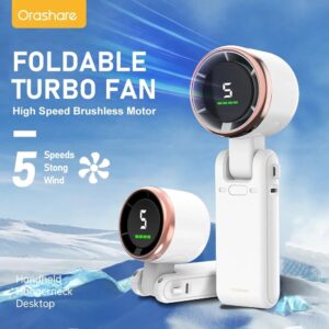 Turbo Rechargeable Folding Fan